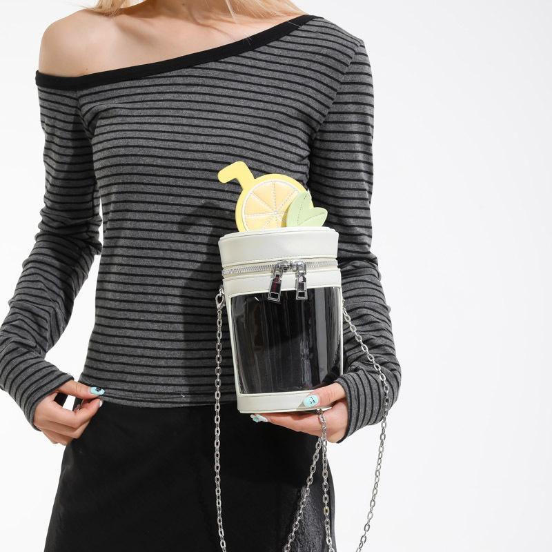 Womens PU Leather Cylinder Bag Shoulder Crossbody Round Bag Vintage Bucket Handbag with Double Metal Zipper Top Handle