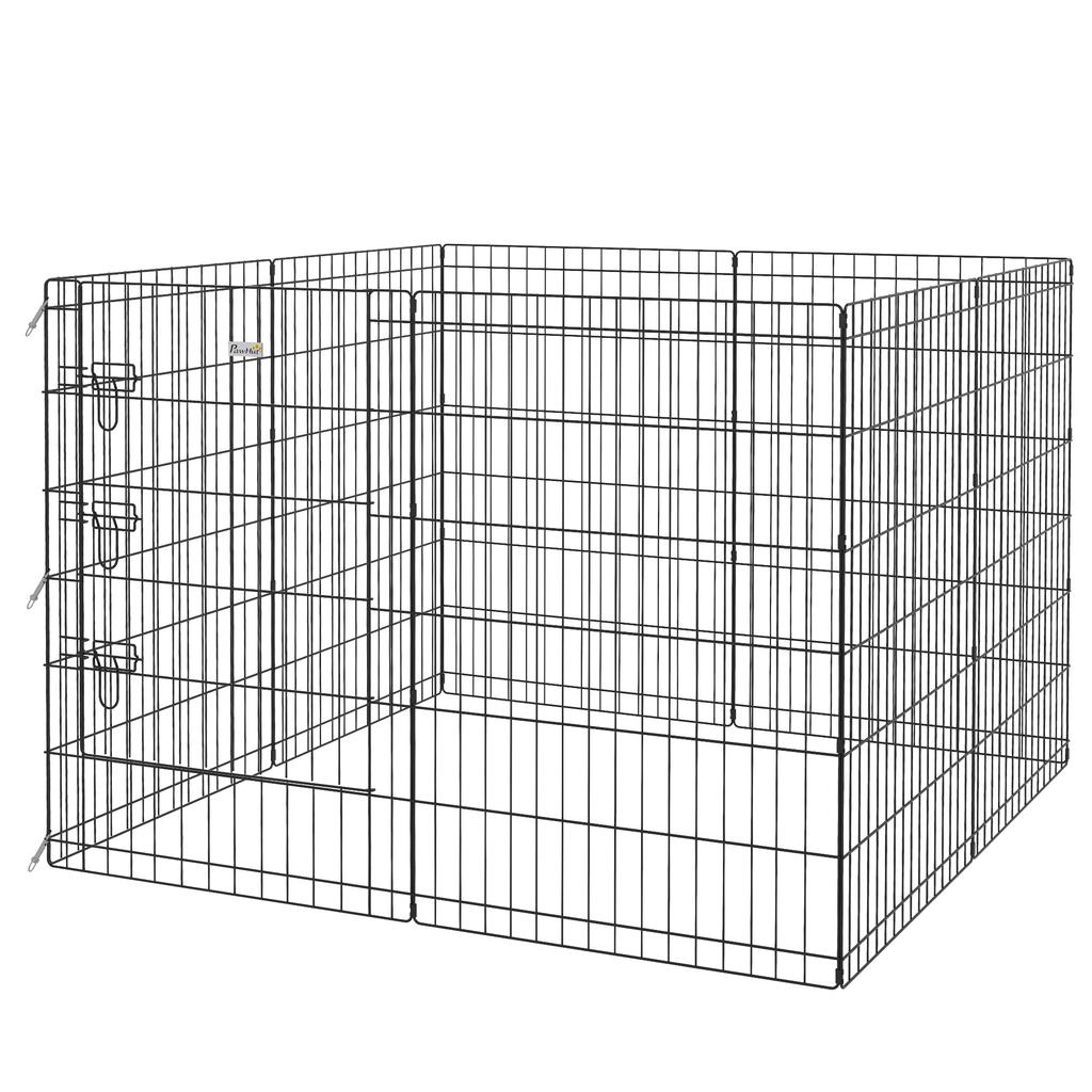 8 Panel DIY Dog Pen with Door, for Dogs, Small Animals, Indoor/Outdoor Use, 91cm High