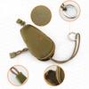 Mini Llavero Portátil Mini Estuche con Cremallera Organizador de Llaves Multiusos Monederos para Hombre para Exterior Estuche para llaves