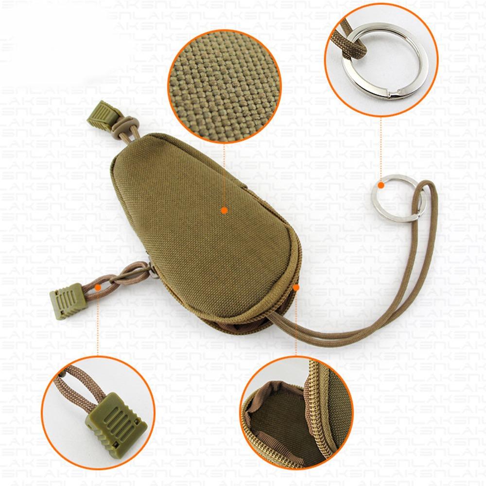 Mini Llavero Portátil Mini Estuche con Cremallera Organizador de Llaves Multiusos Monederos para Hombre para Exterior Estuche para llaves