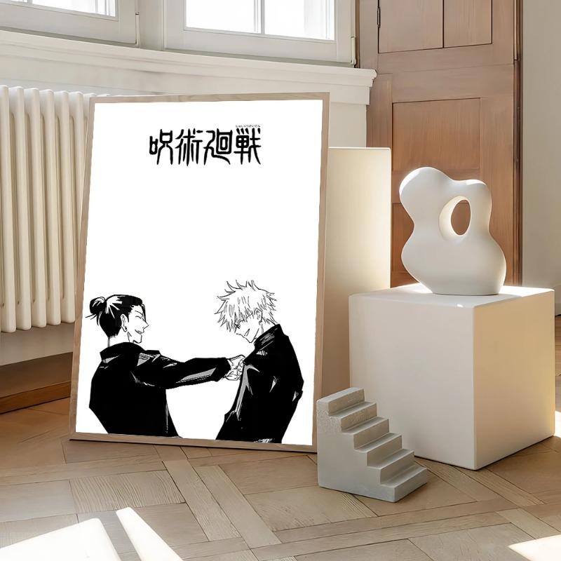 Jujutsu Kaisen Prints Poster Anime Figure Itadori Yuji Gojo Satoru Fushiguro Toji Canvas Painting Home Decor Art Poster-unframed