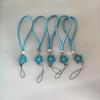 Camellia Clover Nylon Woven Wrist Phone Lanyard Mobile Phone Case Pendant