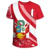 Customized Summer Casual Peru Emblem Graphic T-shirts Loose Men's Fashion E-Sports Jersey Short Sleeve Tops Fast Dry Streetwear