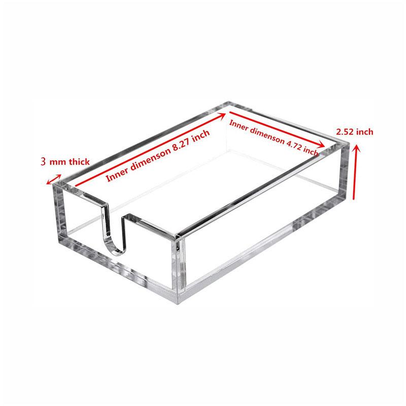 Clear Acrylic Cocktail Napkin Holder Bar Napkin Holder, Top Amongst Modern Beverage Napkin Holders for Paper Napkins