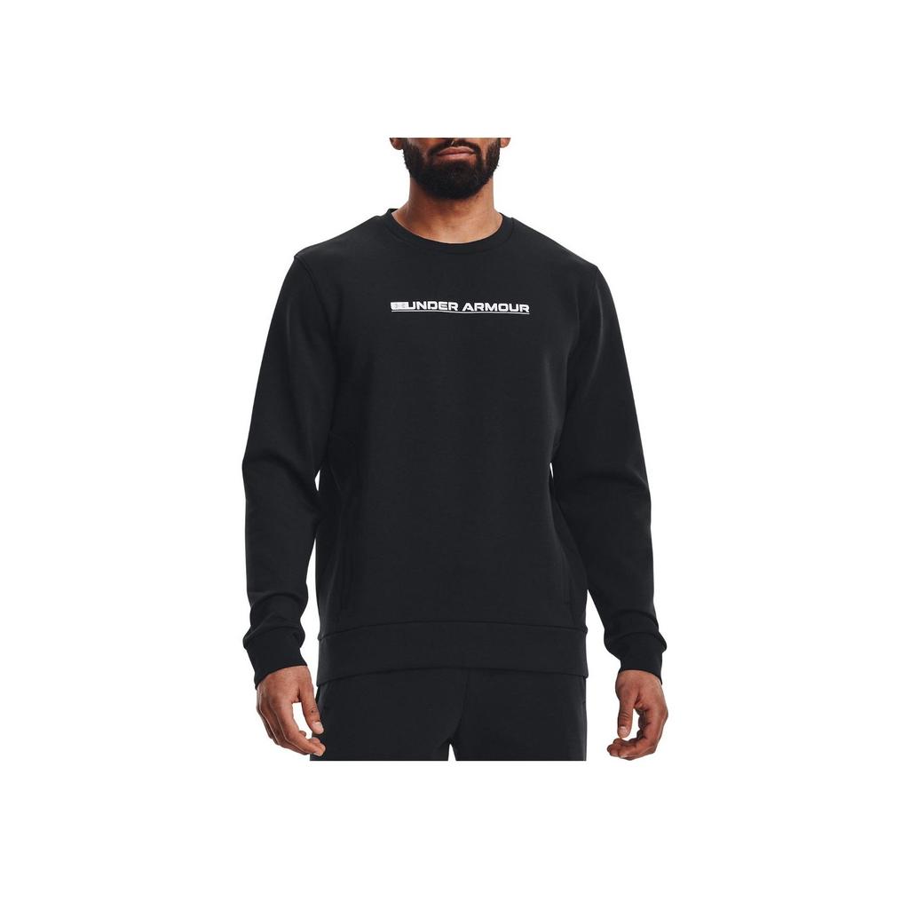 Under Armour Summit Series Knit Crew Neck Training Sweatshirt Men Tops Black 1370417-001
