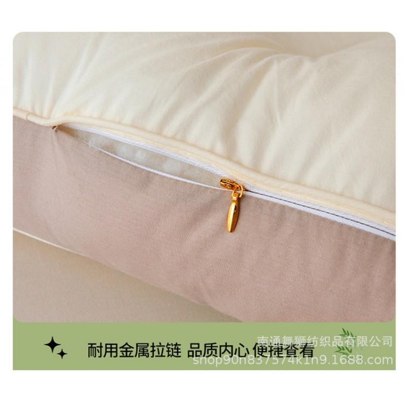 Ergonomic Cervical Support Pillow With Bamboo Fiber Layer Memory Foam Alternative Neck Pain Relief Better Sleep