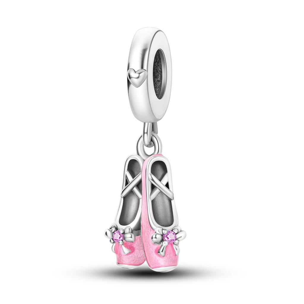 NEW 925 Silver Charms Cat Planet Ballet Shoes Pendant Beads fit Bracelet Necklace Diy For Woman Jewelry Matching