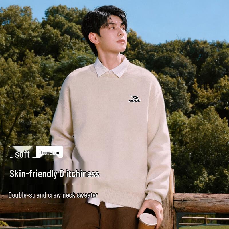 Baleno Men's Heavyweight Round Neck Pullover Sweater