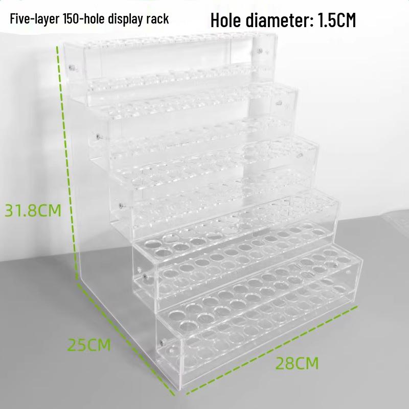 Acrylic Transparent Pen Holder: Large Capacity Desktop Organizer Stand for Stationery Storage and Display.