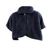 Chal Envolvente de Forro Polar de Poliéster Ultracálido Estilo Casual Color Sólido Poncho Capa Artesanía de Punto Cómodo Cortavientos Hogar Chal Cálido