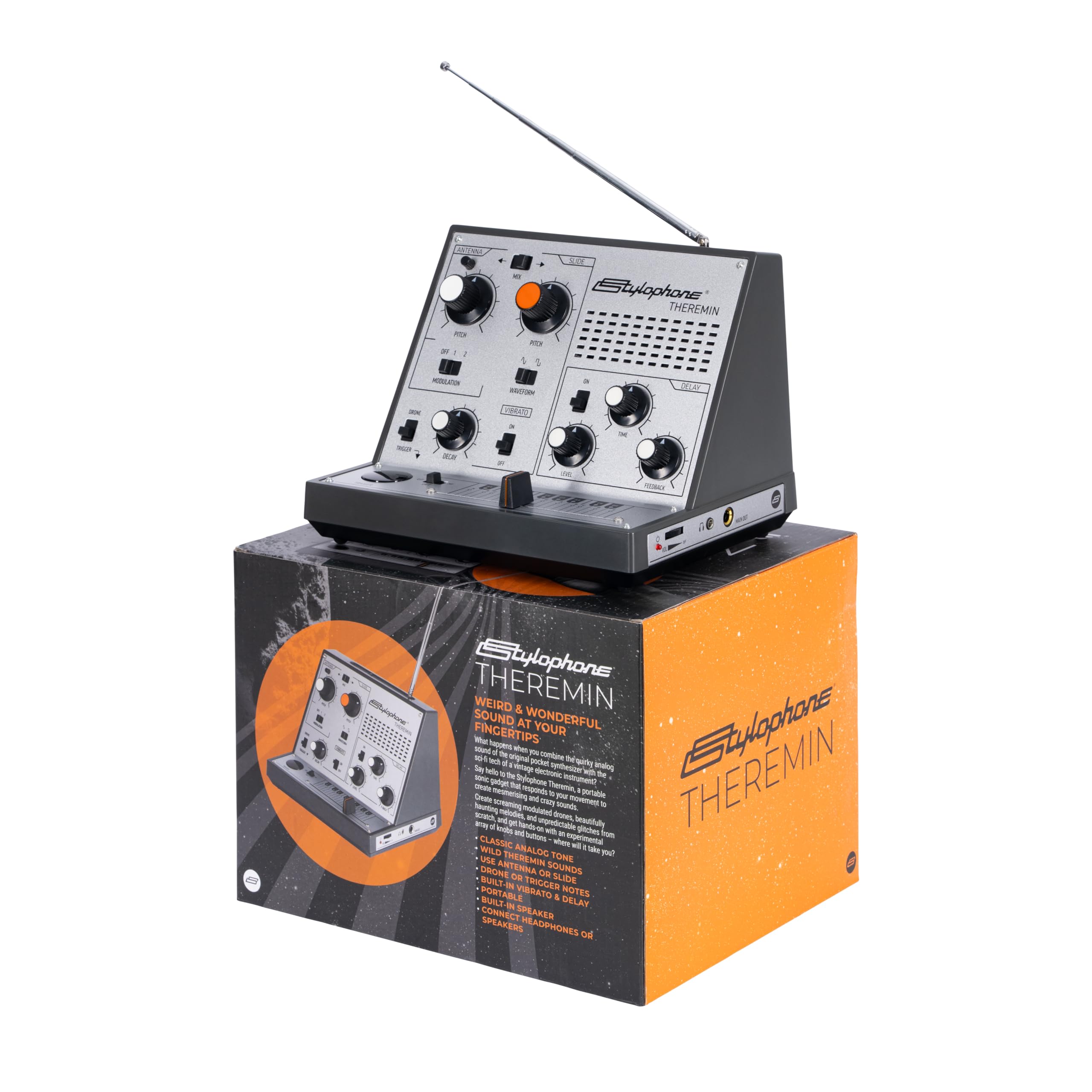 Stylophone Theremin Synthesizer Unusual Instrument Fusion Analog Music Gadget