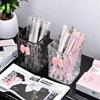 1pc Desktop Pen Holder,  Clear Acrylic Desktop Organizer - Pen Holder And Storage Box Daily Necessities For Offices And Dormitories
