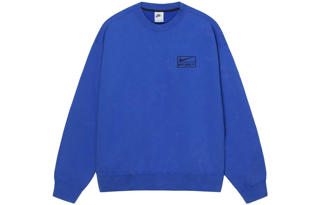 Nike X Stussy Acid Wash Crew Fleece Asia Sizing DR4426-480 XL