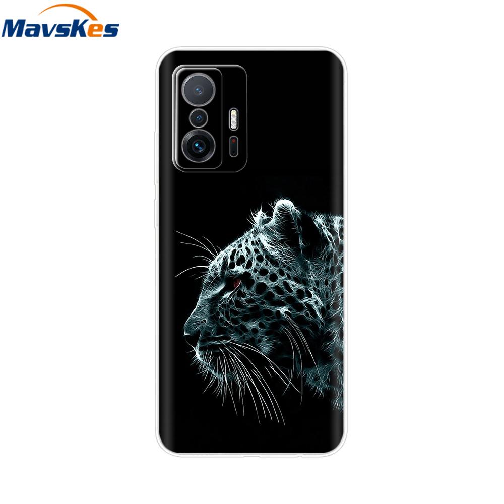 For Xiaomi 11T Pro Case For Xiaomi 11T Cover Transparent Silicone Cute Back Cover Cases Soft Bumper for Xiaomi 11t 5g T11 Capa