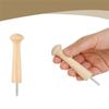A84E-20Pcs Wooden Shaker Peg Wood Screw-On Shaker Pegs Unfinished Wood Shaker Racks For Hanging Clothes Hats Towel