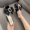 Wedge Slippers For Women Big Butterfly Decor Summer Sandals Comfort PVC Transparent Slides Women Platform Slippers High Heels
