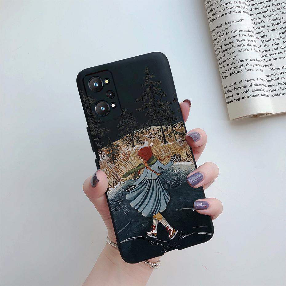 For Realme GT Neo 3T Case Realme GT Neo 2 GT2 Cover Rainbow Flower Soft Silicone Protective Phone Bumper Realme GT Neo 3T 2 Case