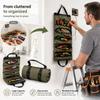 1/3PCS Multi Pocket Tool Organizer Bag Portable Roll Up Hardware Tools Pouch for Small Tools Storage Workshop Repair Use
