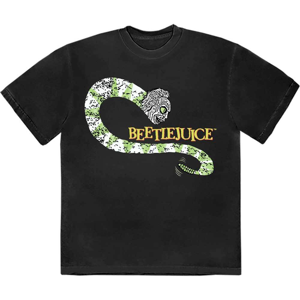 Warner Bros Beetlejuice Beetlesnake T-Shirt Black New L