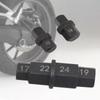 6 in 1 Motorcycle Hex Allen Axle Spindle Socket Adapter Tool Tire Removal Tool Carbon Steel Construction Simple Operate