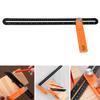 Quadratisches Messwerkzeug Schiebendes T-Winkelmesser Wasserwaage Lineal mit Libelle Winkelmesser
