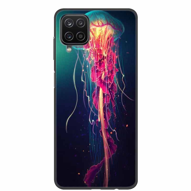 For Samsung A12 Case Marble Soft Silicone Back Case for Samsung Galaxy A12 GalaxyA12 Nacho A 12 SM-A125 Phone Cover Coque Fundas