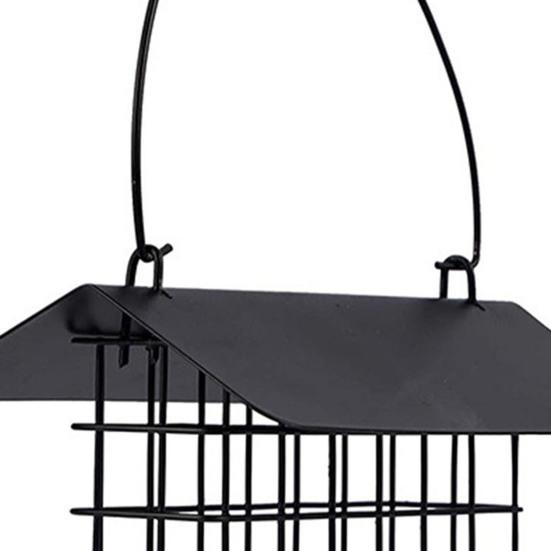 Suet Feeder for Outside Hanging Metal Suet Cake Holder Weatherproof Single Suet Cage Birds Feeder for Wild Birds Woodpecker