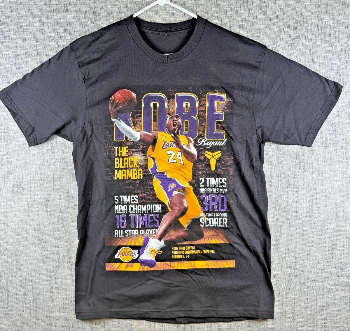 Unsized (M) - Kobe Bryant #24 Black Mamba Cover Photo Graphic 100% Cotton T-shirt Mens Tees Top Black 3XL