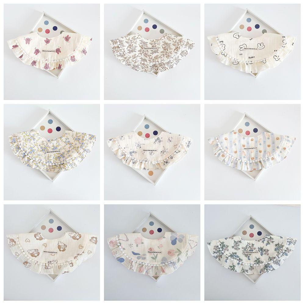 Feeding Baby Cotton Bibs Princess Saliva Towel Cloths Baby Drooling Bibs  Neck Wear Accessories