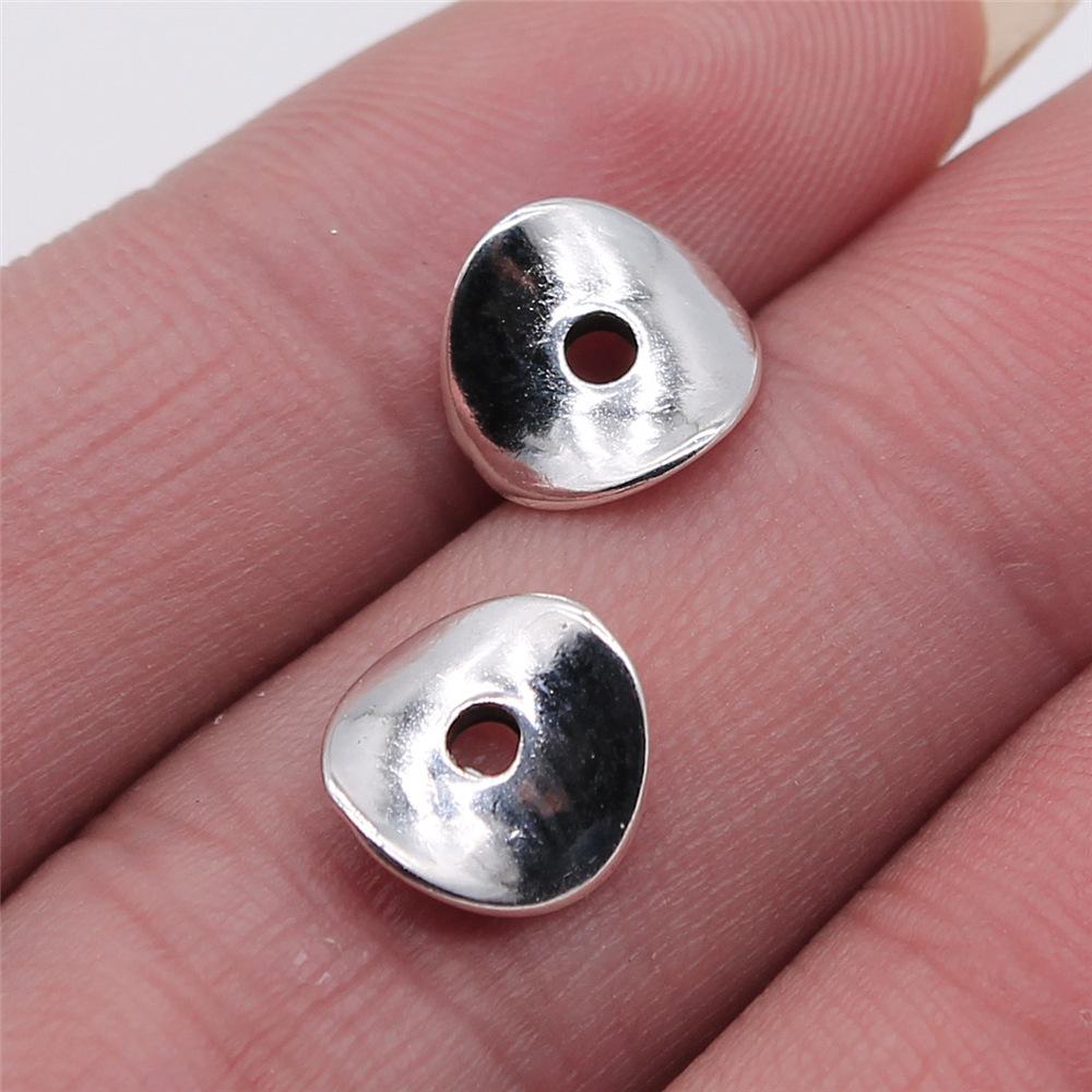 40pcs Antique Silver Color Small Spacer Beads Charm Pendants Jewelry Accessories DIY Small Spacer Beads Charms