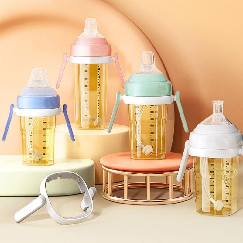 Ergonomic Designs Bottle Handle Practical & Durable Wide Neck Handle Flexible ABS Grip for Feeding for Milk Bottles