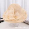 Eugen yarn wavy lace flower eaves women's summer sunscreen bucket hat fashion versatile sun hat outdoor pot hat