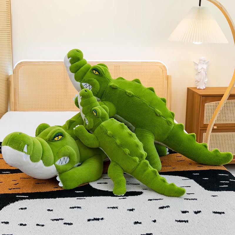 New product simulation crocodile throw pillow crocodile bully plush toy rag doll boys model sleeping pinch doll doll