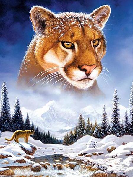 

Diy 5d полная алмазная живопись, вышивка животных, квадратная круглая дрель, лес, лунный свет, волк, мозаика, украшение для мебели, подарок для хобби Full Round 20x30CM