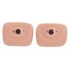 1 Pair 3D Silicone Fake Eye Practice Skin Makeup Eyebrow Eyeliner Tattoo Practice Skin for Novice