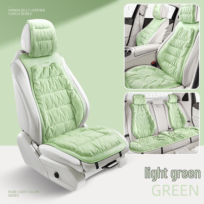 Winter Minimalist Plush Car Seat Cushion - Thickened for Warmth