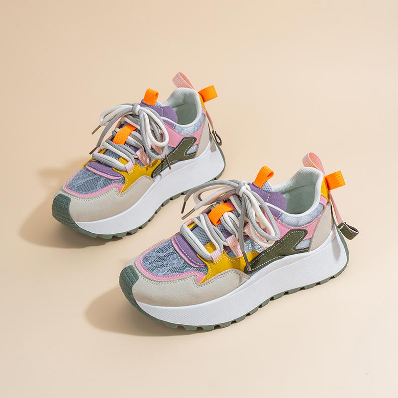 2025 New Thick-soled Argan Shoes Casual All-board Shoes Summer Breathable Sports Casual Women's Shoes