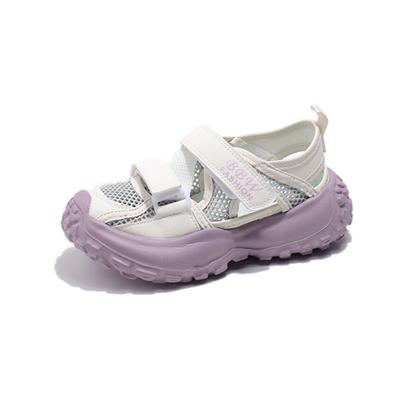 New Summer Children Shoes Mesh Breathable Boys Sport Shoes Cute-out Soft Sole Closed Toe Beach Girls Sandals EU26-36