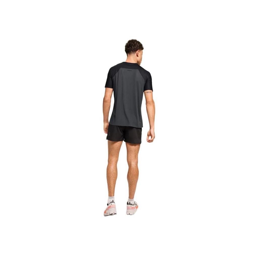On Performance Rundhals-Pullover Vielseitiges Kurzarm-T-Shirt Herren Tops Schwarz 1ME10230106
