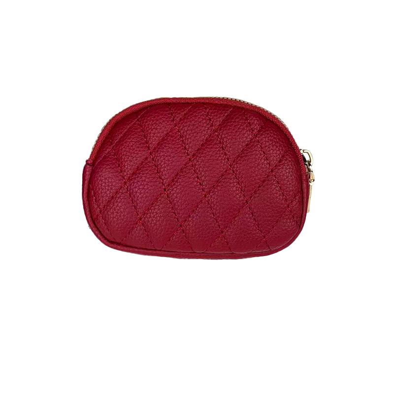 

1PC Key Ring Fashion Multi-card Slots Large Capacity Short Wallets Mini Women Double Zipper Card Holder 12.5*9.5*4.5