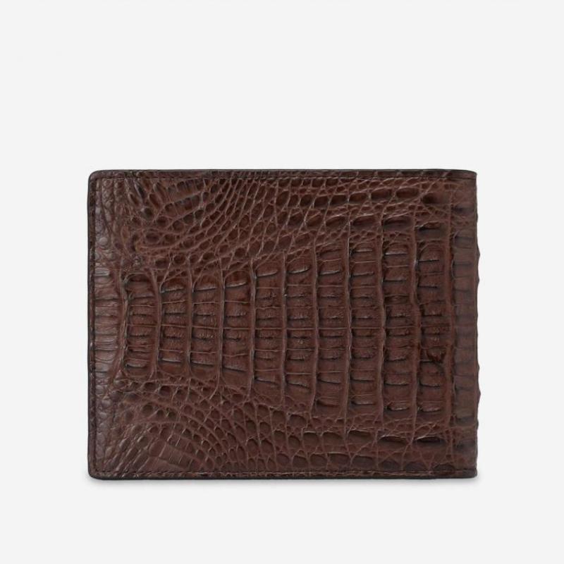 Daks Brown Crocodile Leather Wallet Dbwa6e718w3