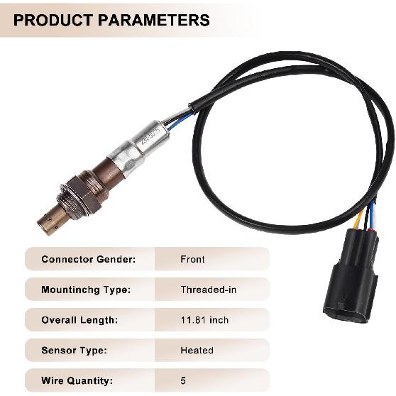Oxygen O2 Sensor Upstream for Mazda 3 2006-2012 | for Mazda 3 Sport 2009-2010, for Mazda 5 2008-2010, Replace 234-5015, 2345015, 25025029 1PC