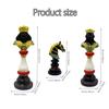 3pc International Chess Sculpture Decoration, Resin Chess Statue,  Chess Pieces Window Display Ornament, Creative Home Decor