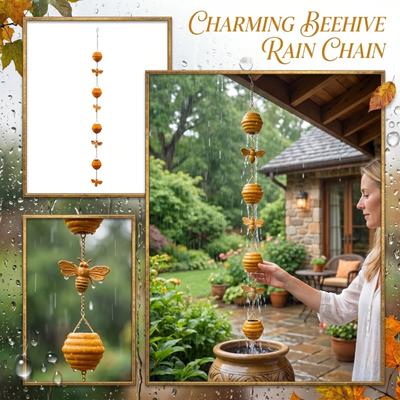 Rain Chain Decorative Outdoor Water Guide Chain for Roof Gutters Patio Garden Drainage System Hanging Ornament