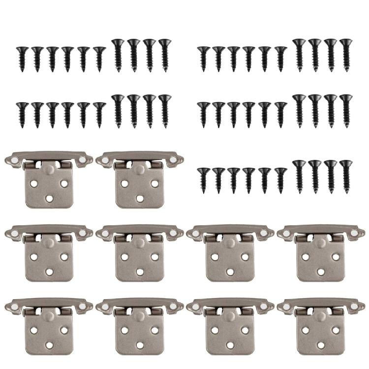 

10 Pack/set Cabinet Hinges Self Closing Hinges Thickened Heavy Duty Door Hinges 1 срібний