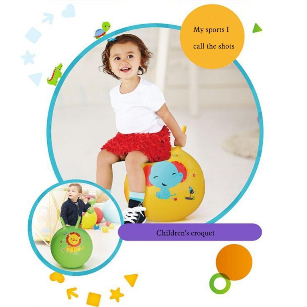 Bouncing Hopper Ball Inflatable Bounce Balls Toy Kids Bouncing Jumping Balls  Outdoor Yard Game