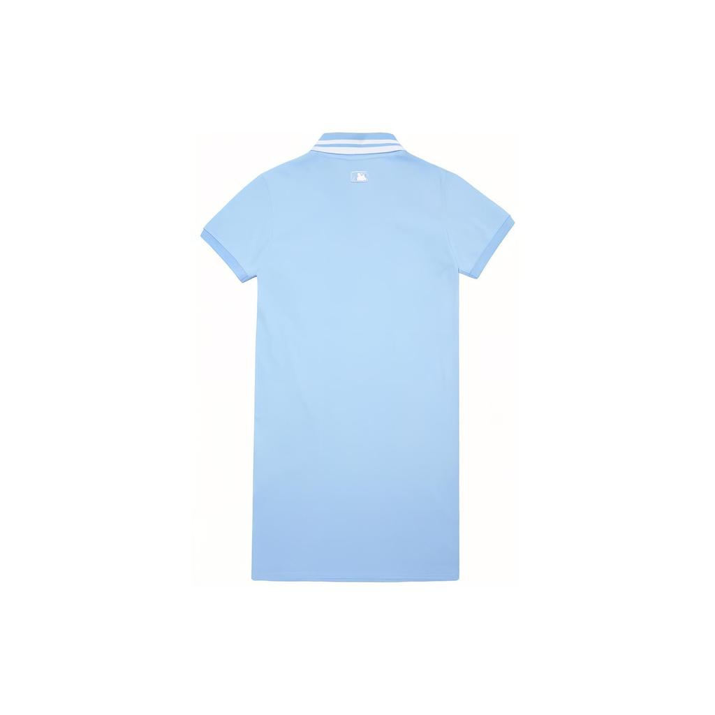New MLB Short Sleeved Dresses Women's Blue 3FOP61023-07BLL