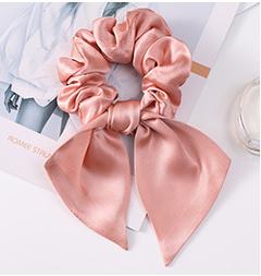 Hot Summer Mulberry Silk Hair Tie Large Satin Fabric Scrunchies Hair Band Woven Bow Hair Rope for Women