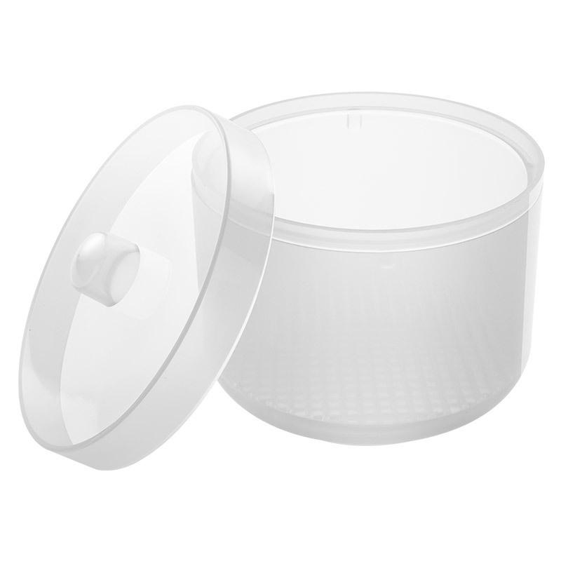 

4-цветная коробка для хранения дезинфекции, аксессуары для ногтей, чистый стерилизатор, контейнер для замачивания, 1 коробка, круглая коробка для чистки инструментов для ногтей белый