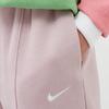 Nike SS25 Essential Fleece Comfortable Versatile Cuffed Casual Pants Women Bottoms Champagne White BV4089-645